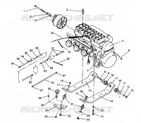 SUPPORT MOTEUR RXL/0930768 and RXL SKS/0930568 (4922992299025A)