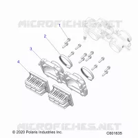 ENGINE, REED VALVE AND CORPS DE PAPILON ADAPTOR -S23TLP8RS (C601635)