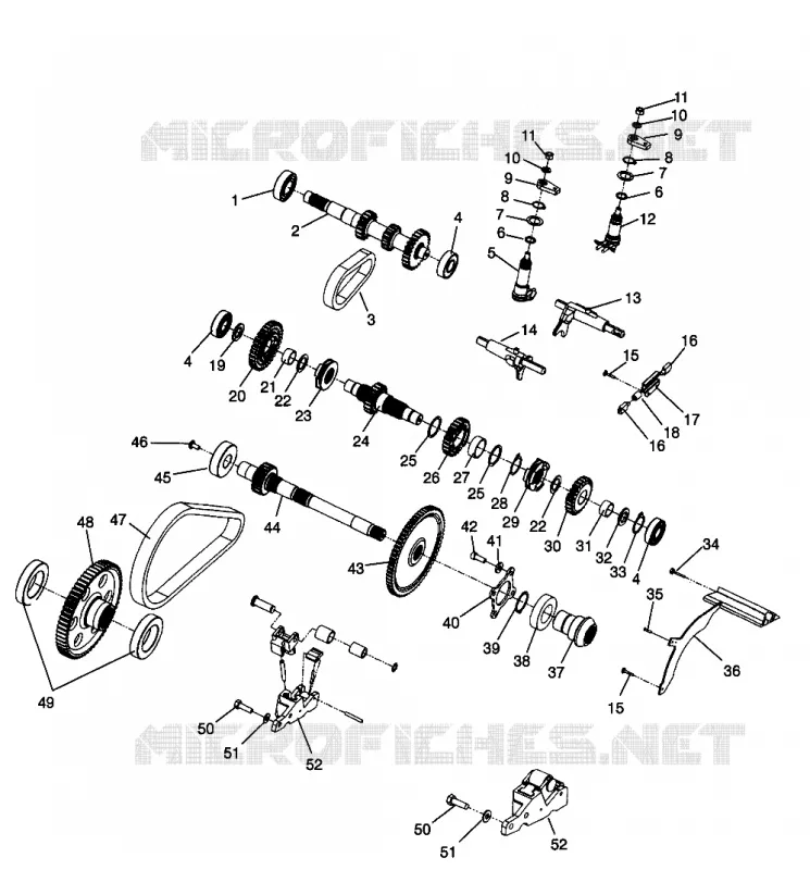 PONT (Internal Components) SPORTSMAN 500 W969244 and SWEDISH SPORTSMAN (4936093609C013)