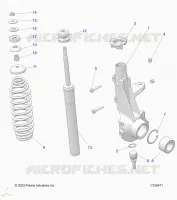 SUSPENSION, JAMBE DE FORCE AVANT