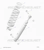 SUSPENSION, AMORTISSEUR AVANT MOUNTING