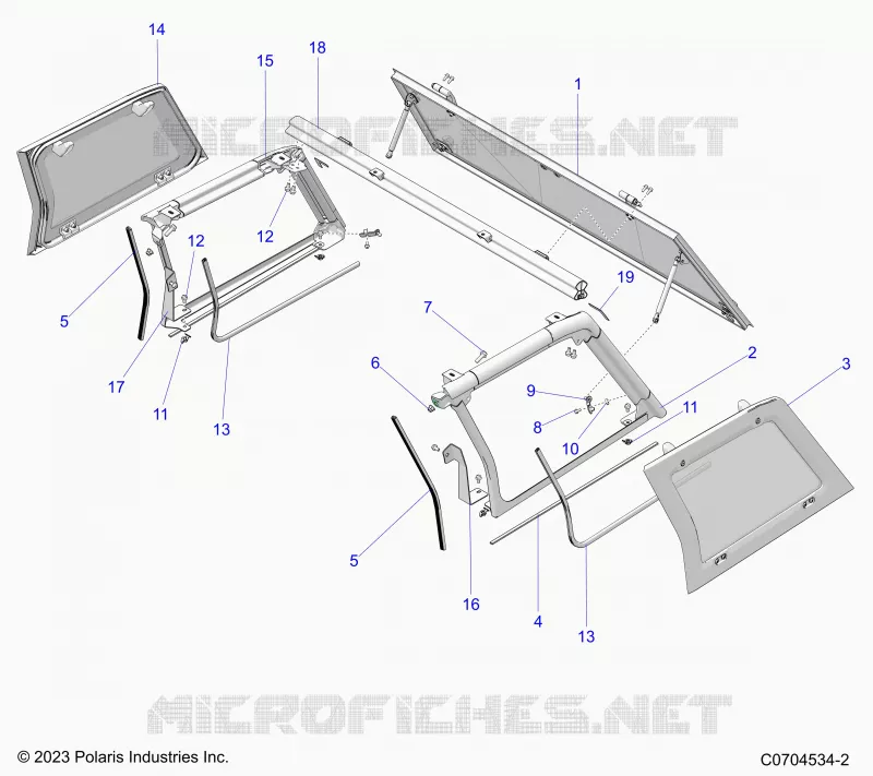 CARROSSERIE ARRIERE WINDOW AND REAR CAB MOUNTING