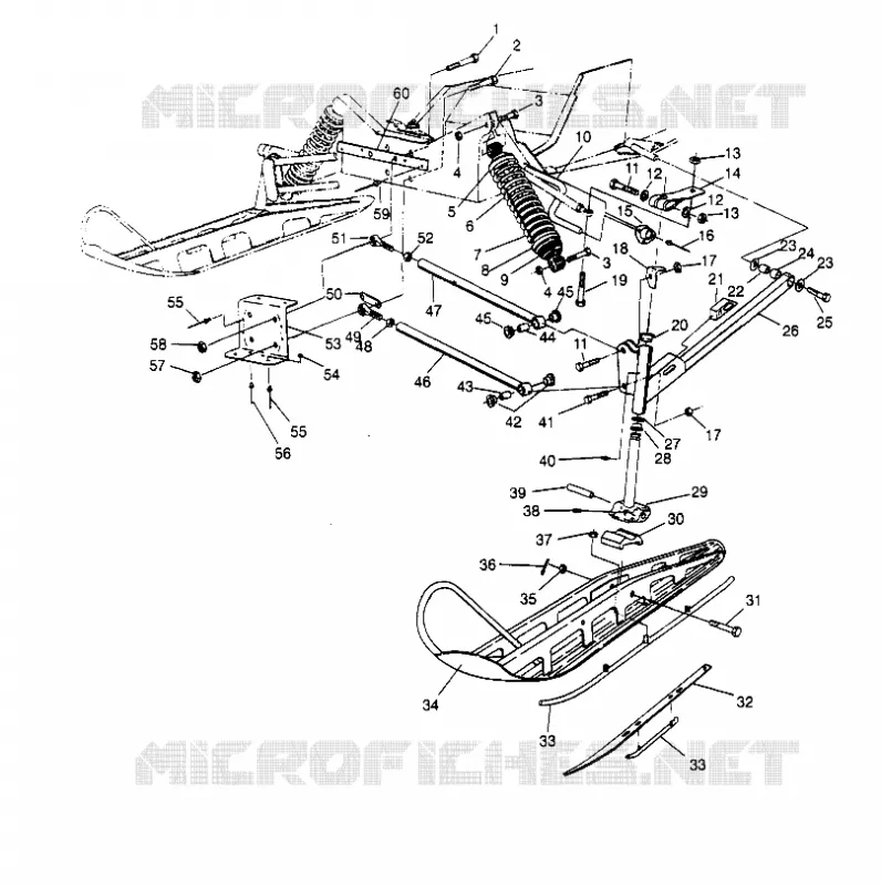 SUSPENSION AVANT AND SKI 440 0952760, 440 SKS 0952560,  AND EUROPEAN 440 SK (4929032903B001)