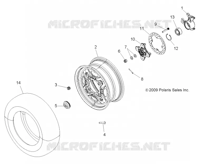 ROUES, FRONT AND HUB