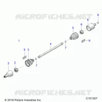 DRIVE TRAIN, ARBRE DE TRANSMISSION, FRONT