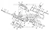 BRAS DE SUSPENSION AVANT 500 INDY 0982764(A)(B) AND EUROPEAN 500 INDY E982764A (4942104210B009)