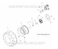 ROUES, REAR TIRE AND BRAKE DISC