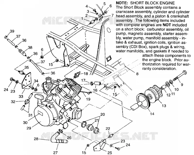 SUPPORT MOTEUR Sportsman 4x4 W968040 (4935943594A010)