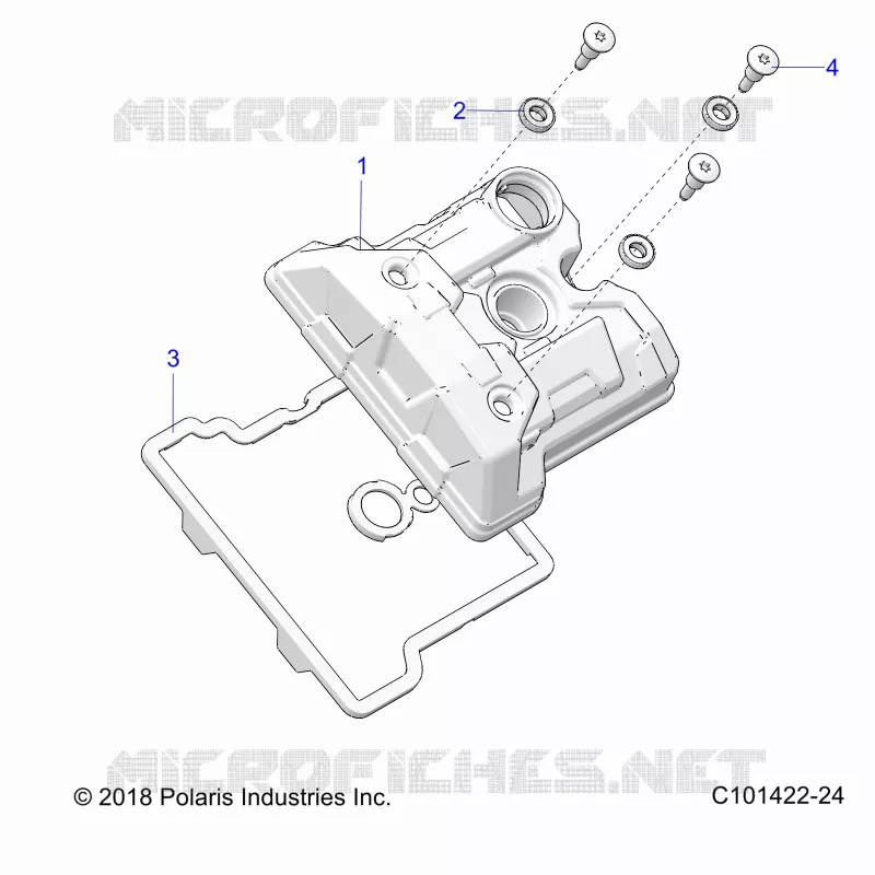 ENGINE, COUVERCLE SOUPAPE