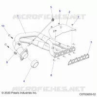 ENGINE, ECHAPPEMENT, HEADPIPE AND RELATED