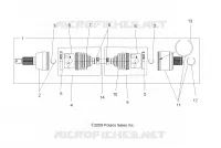 DRIVE TRAIN, DRIVE ARBRE DE TRANSMISSION ARRIERE