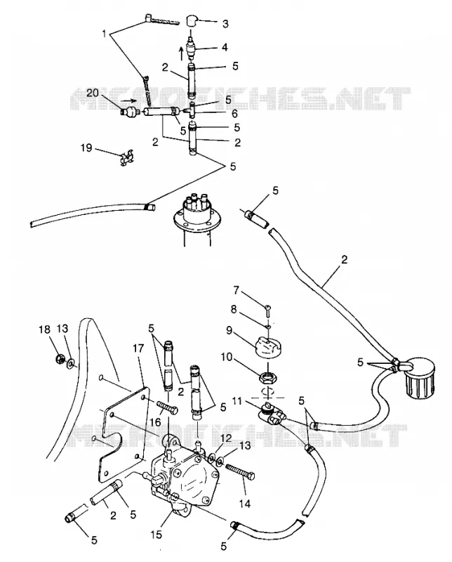 SYSTÈME D'ALIMENTATION SL 780 B964087 and Intl. SL 780 I964087 (4935523552A010)