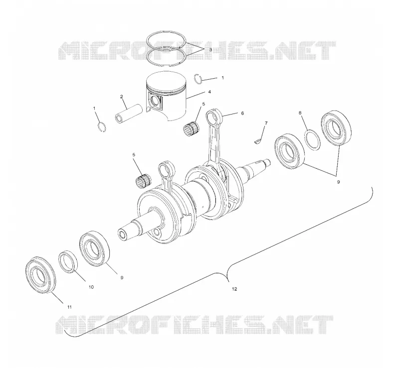 PISTON ET VILEBREQUIN