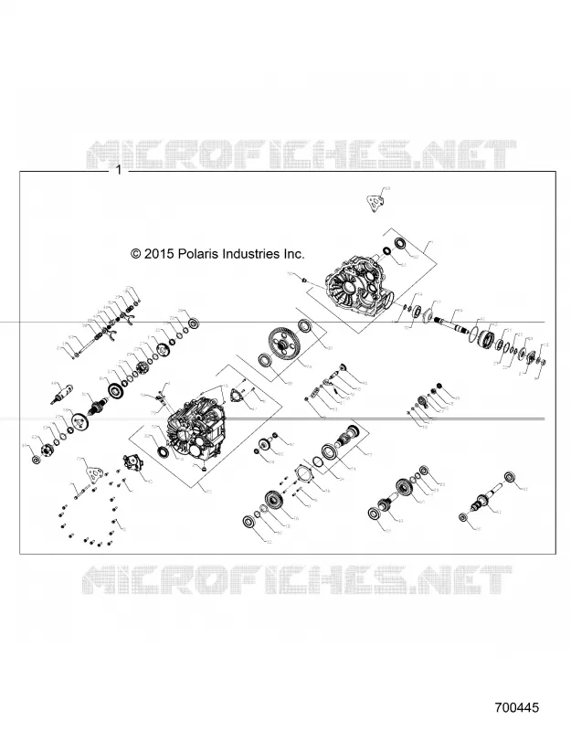 SYSTÈME DE TRANSMISSION, PONT PRINCIPAL INTERNALS