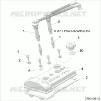 ENGINE, COUVERCLE SOUPAPE