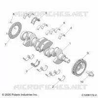 ENGINE, VILEBREQUIN AND BEARINGS