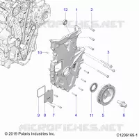 MOTEUR, FRONT COVER ASSEMBLY