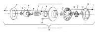 EMBRAYAGE DE TRANSMISSION ASSEMBLY XLT SPECIAL (XTRA) 0946767 (4927112711024A)