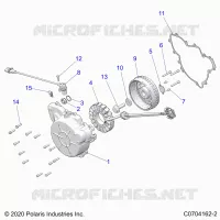 ENGINE, STATOR AND FLYROUE