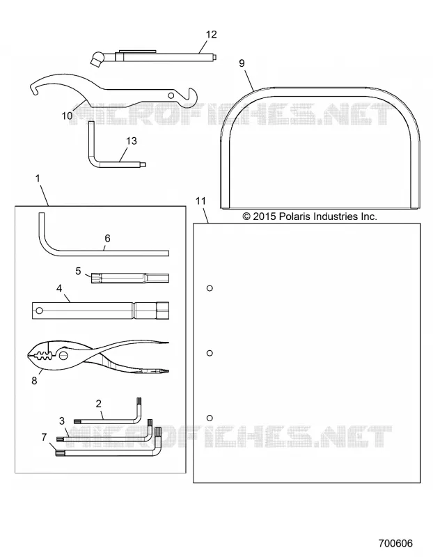 REFERENCE, MANUEL DU PROPRIETAIRE AND TOOL KIT