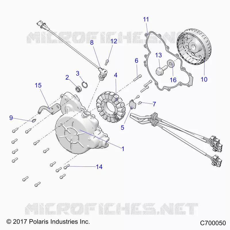 ENGINE, STATOR AND FLYROUE