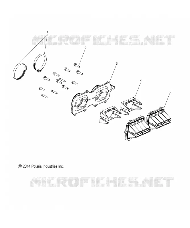 ENGINE, REED VALVE AND THROTTLE BODY ADAPTOR