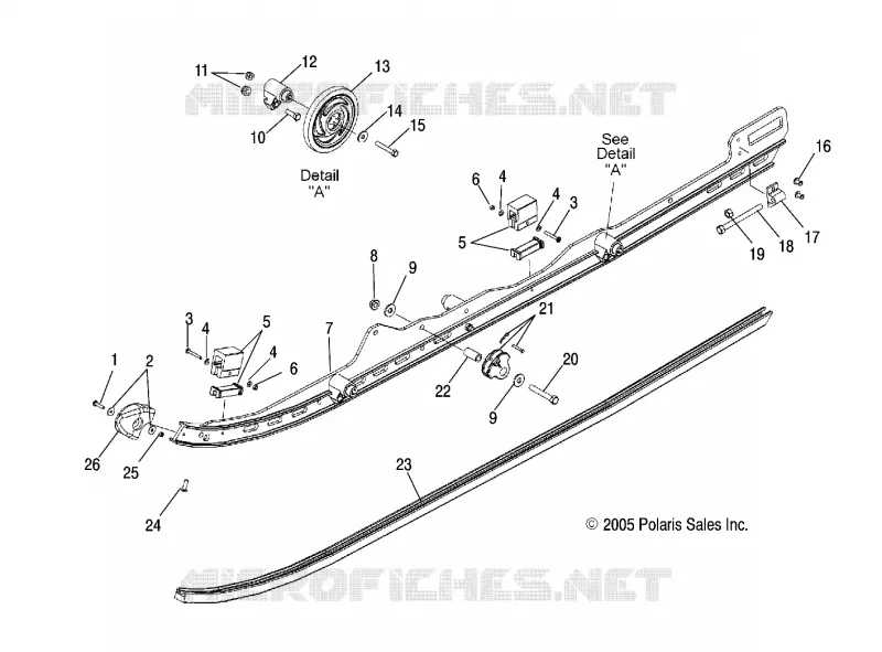 SUSPENSION, FIXATION RAIL