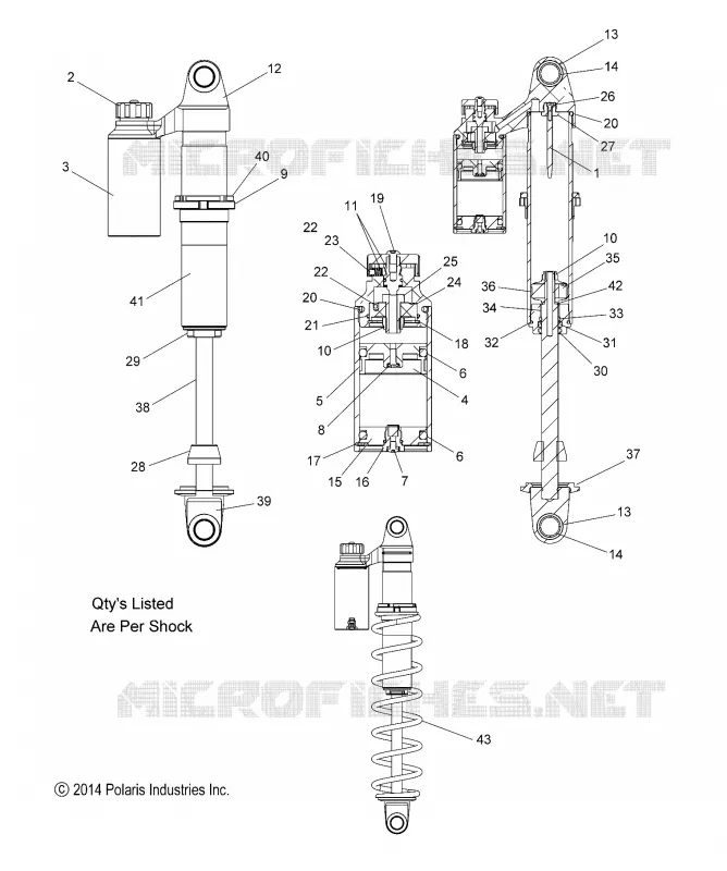 SUSPENSION, AMORTISSEUR IFS (7044120)