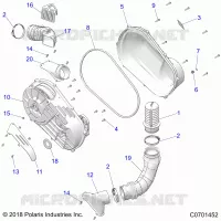 SYSTÃˆME DE TRANSMISSION, CLUTCH COVER AND DUCTING