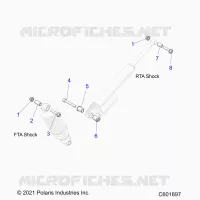 SUSPENSION, SUPPORT AMORTISSEUR , REAR SUSP.