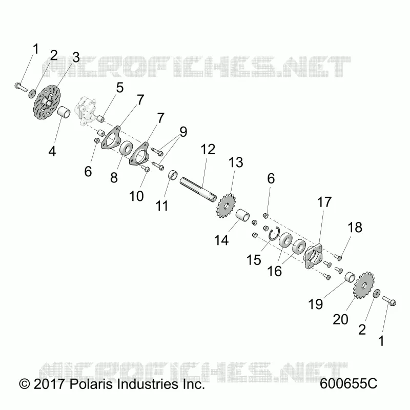 SYSTÈME DE TRANSMISSION, JACKSHAFT AND BRAKE DISC