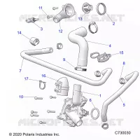 MOTEUR, WATERPUMP AND BYPASS