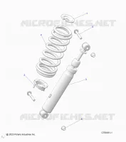 SUSPENSION, REAR SUPPORT AMORTISSEUR 