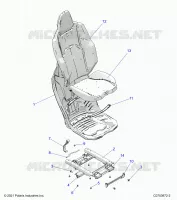 SIEGE ASM. REAR