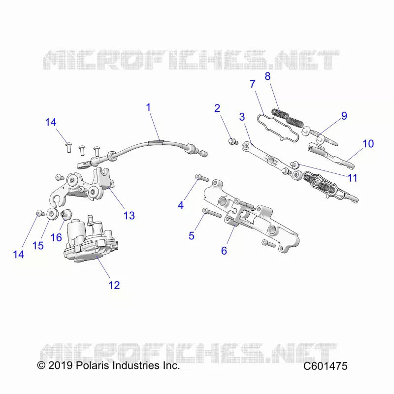 ENGINE, VALVE D'ECHAPPEMENT ASM. AND ACTUATOR