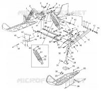 SUSPENSION AVANT AND SKI 500 INDY 0982764(A)(B) AND EUROPEAN 500 INDY E9827 (4942104210B005)