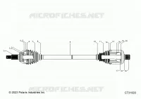 SYSTÃˆME DE TRANSMISSION, REAR HALF SHAFT