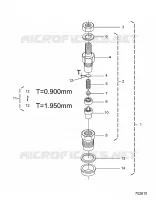 MOTEUR, NOZZLE HOLDER (COMPONENT PARTS)
