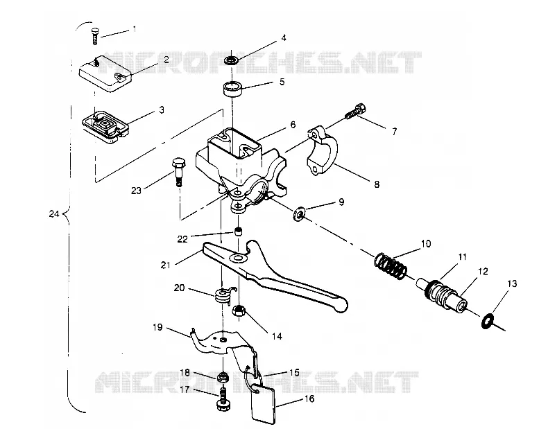 MAITRE CYLINDRE 600 XCR 0951676 (4929132913B001)