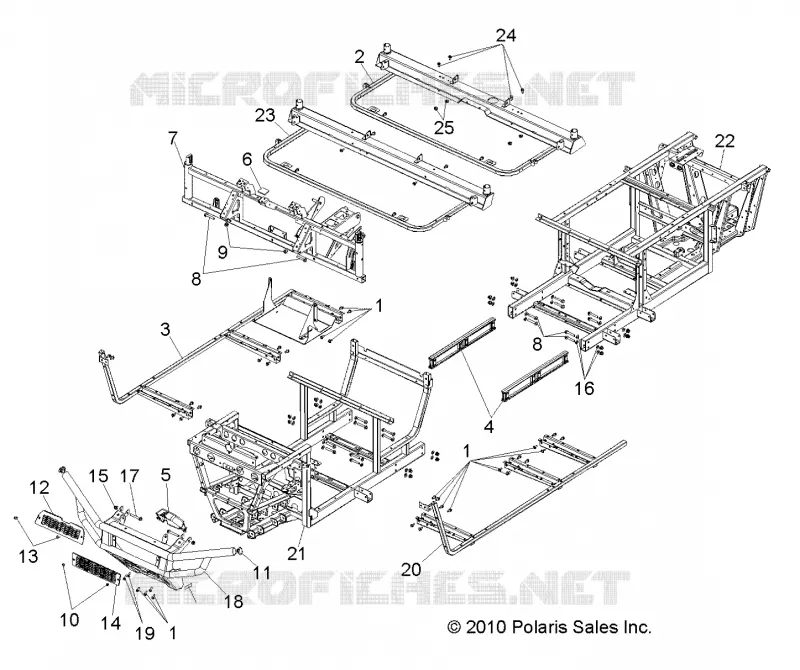 CHASSIS, CADRE AND FRONT BUMPER