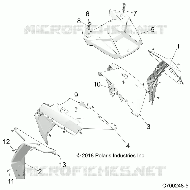 CAPOT AND FRONT BODY WORK, RIDE COMMAND