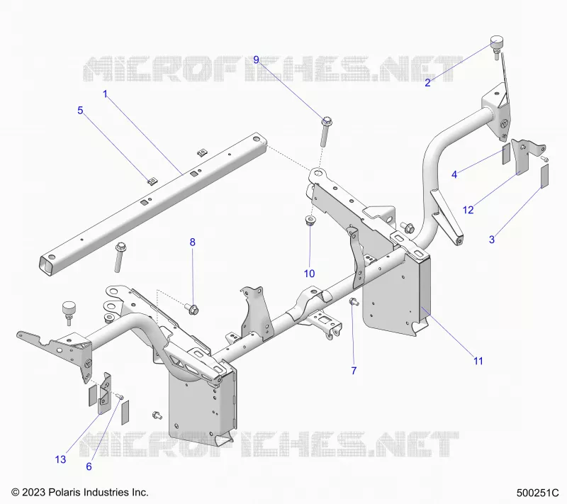 CHASSIS, FRONT CADRE ASM. (USA ONLY) -T24AASGD/HD/TGD/HD (500251C)