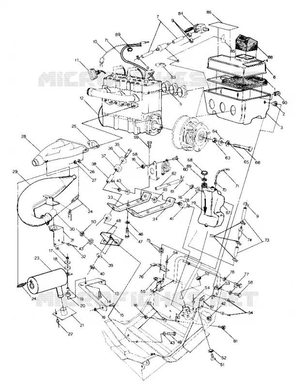 SUPPORT MOTEUR 650 (4914131413019A)