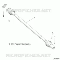 SYSTEME DE TRANSMISSION, REAR PROP SHAFT