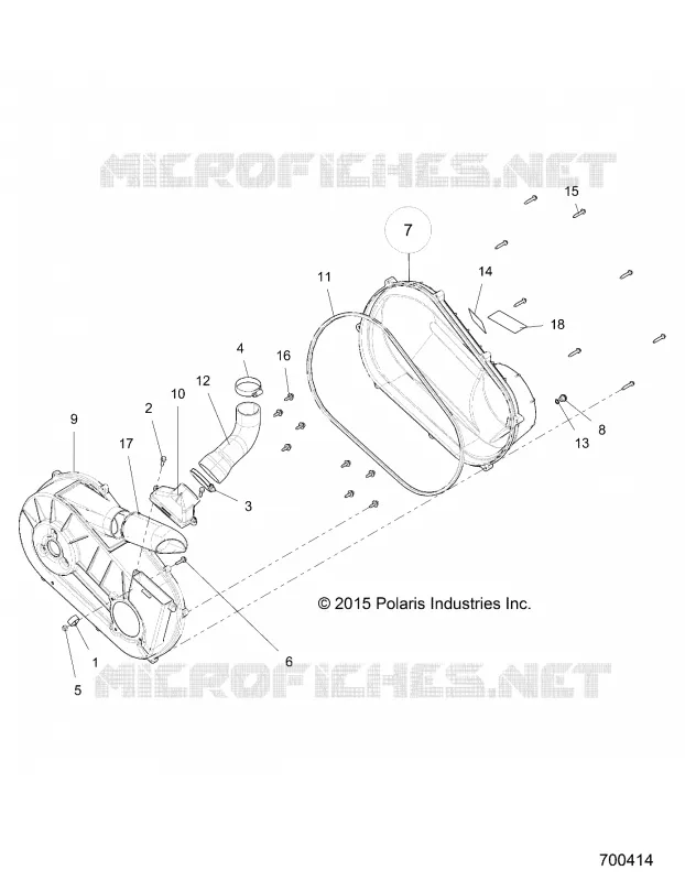 SYSTÈME DE TRANSMISSION, CLUTCH COVER AND DUCTING