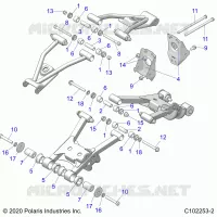 SUSPENSION ARRIERE CONTROL ARM, MOUNTING