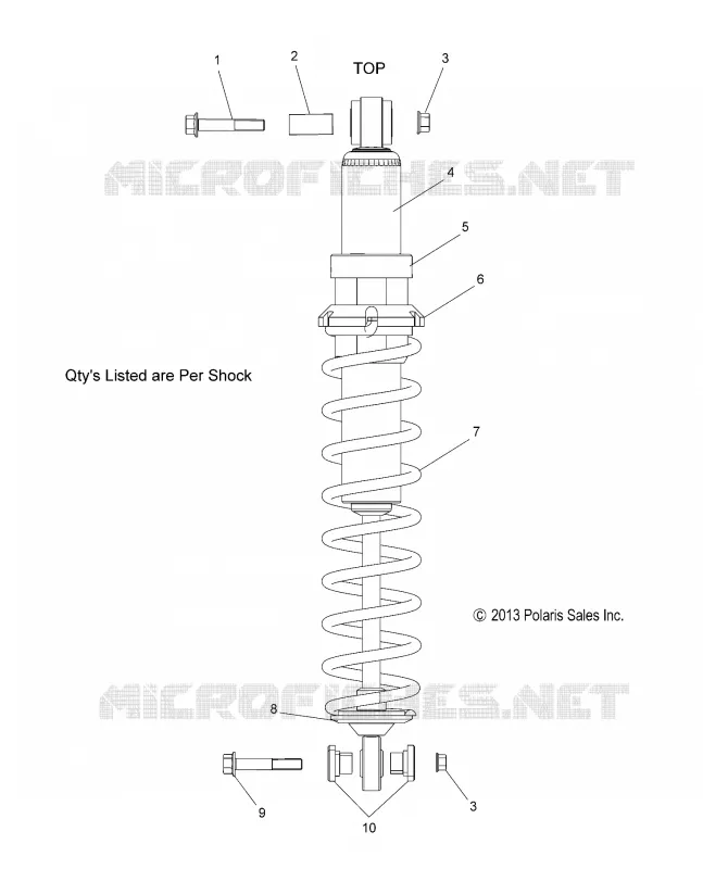 SUSPENSION, AMORTISSEUR, IFS (7043904)