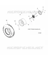 ROUES, FRONT TIRE AND BRAKE DISC