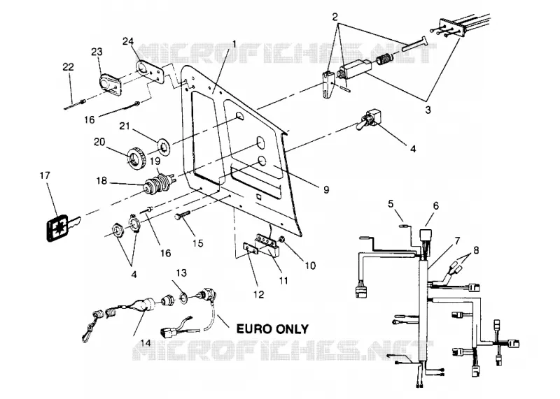 CONSOLE XLT RMK 0960956, XLT SKS 0960556, AND EUROPEAN XLT SKS E960556 (4931813181A012)