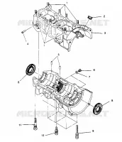 CARTERS MOTEUR ASSEMBLY 500 CARB 0952764 (4929192919C005)